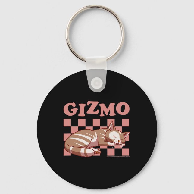 Sally Face Gizmo The Cat Chequered Nap Pattern  Keychain (Front)