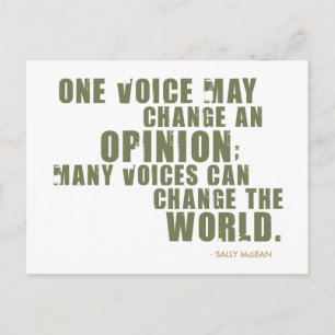 Sally McLean Quote Postcard
