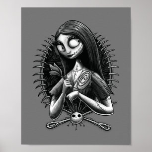 Sally   Nightmare Before Christmas Tatoo Style Poster