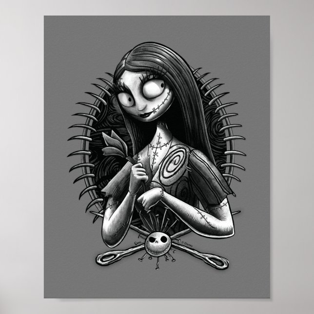 Sally | Nightmare Before Christmas Tatoo Style Poster (Front)