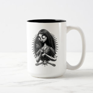 Sally Nightmare Before Christmas Tatoo Style Two-Tone Coffee Mug