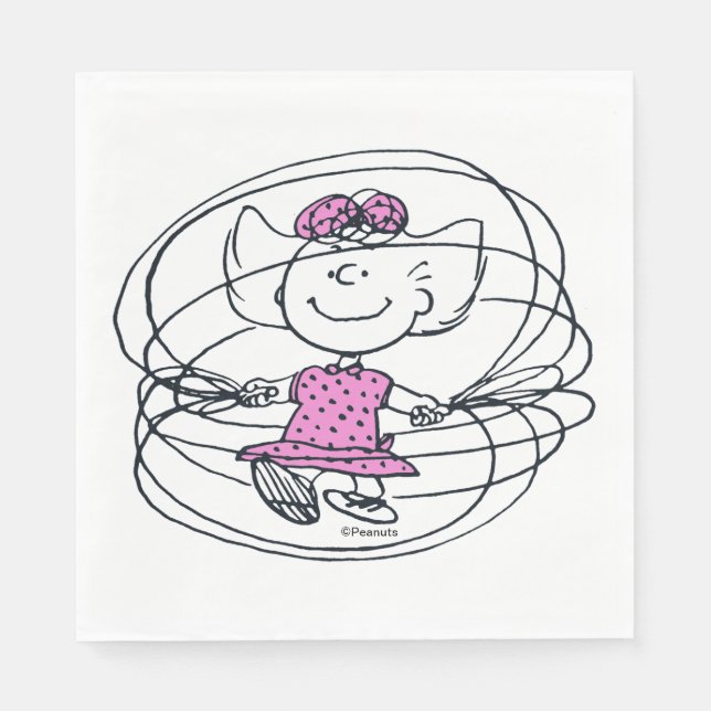 Sally Playing Jump Rope Napkin (Front)