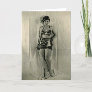 Sally Rand early 1930s PR photo greeting card