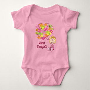 Sally Thinking of Flowers Baby Bodysuit