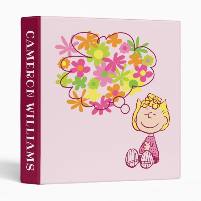 Sally Thinking of Flowers Binder (Front/Spine)