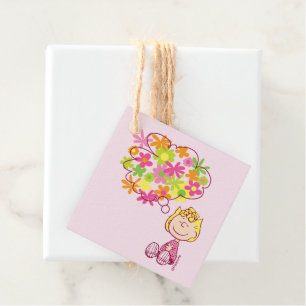 Sally Thinking of Flowers Favour Tags