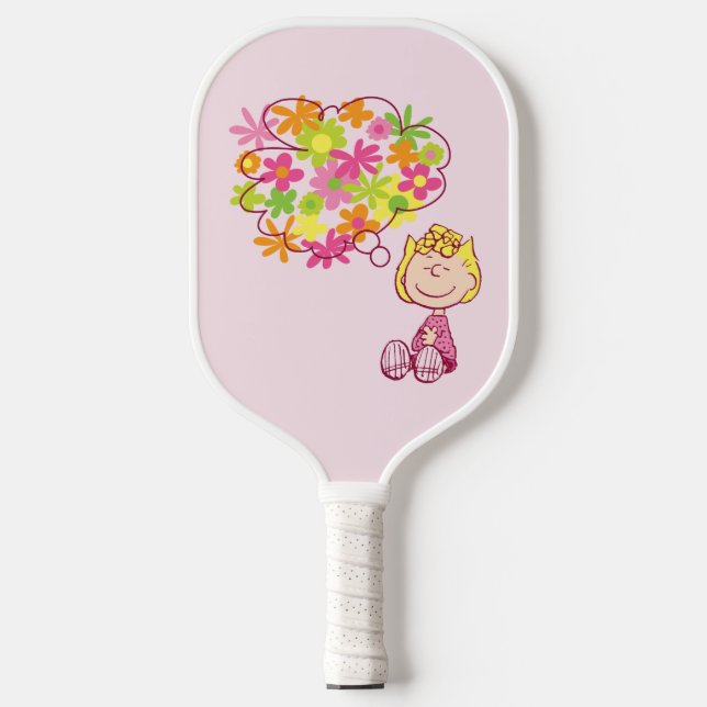 Sally Thinking of Flowers Pickleball Paddle (Front)