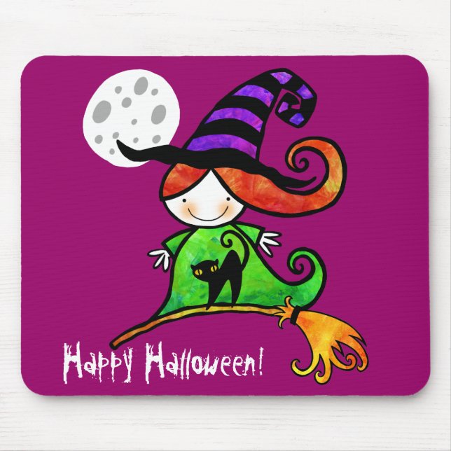Sally Witch Mouse Pad (Front)