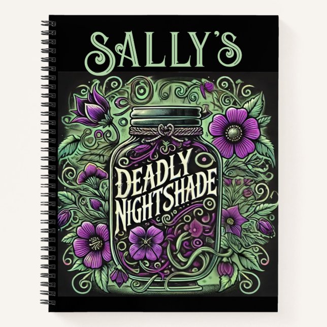 Sally's Deademadt Nightshade Journal - Gothic Flor (Devant)