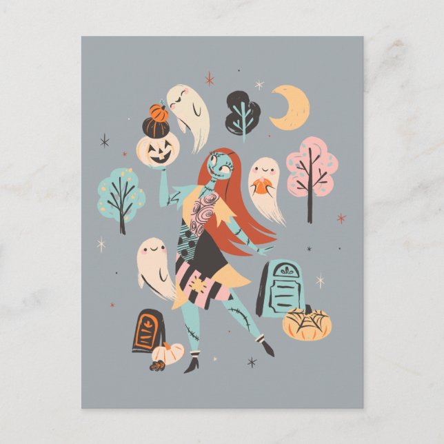 Sally's Magical Halloween Adventure Postcard (Front)