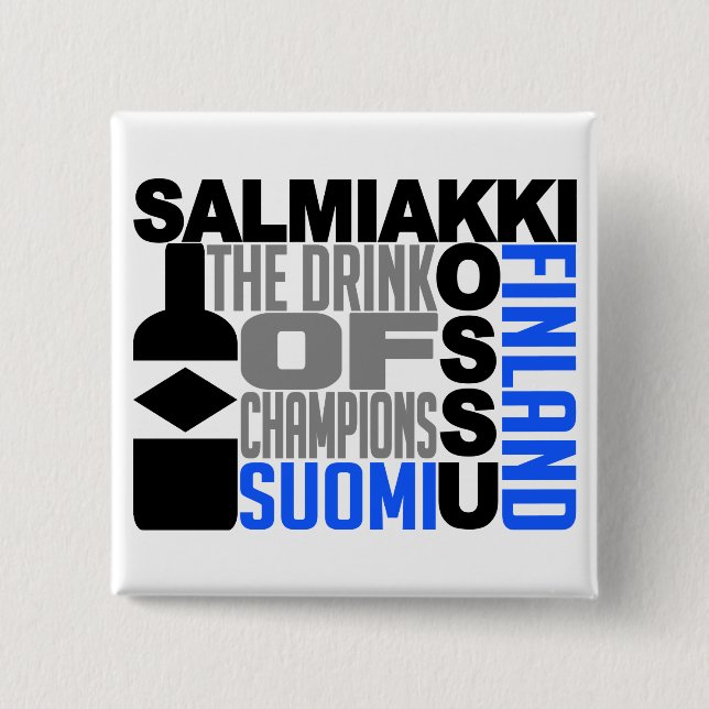 Salmiakki Kossu button (Front)