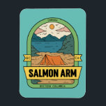 Salmon Arm British Columbia Canada Souvenir  Magnet<br><div class="desc">Salmon Arm British Columbia Canada Camping Souvenir</div>