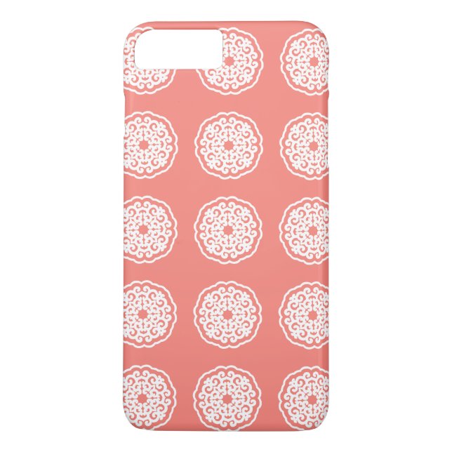 Salmon Asian Moods Mandalla Case-Mate iPhone Case (Back)