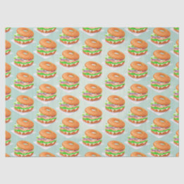 Salmon Bagels Tissue Paper
