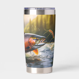 Salmon Breaking Surface For A Meal Insulated Tumbler