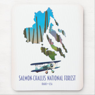 Salmon-Challis National Forest map Mouse Pad