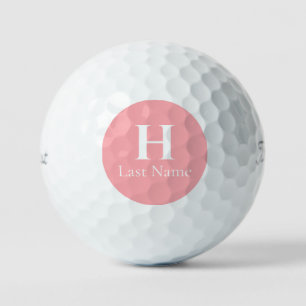 Salmon Circle Personalized Golf Ball (3) HAMbWG