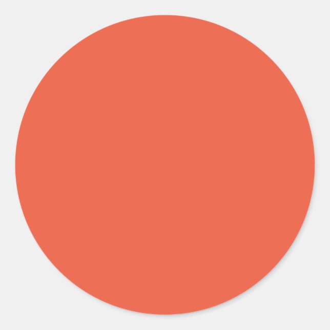 Salmon Classic Round Sticker (Front)