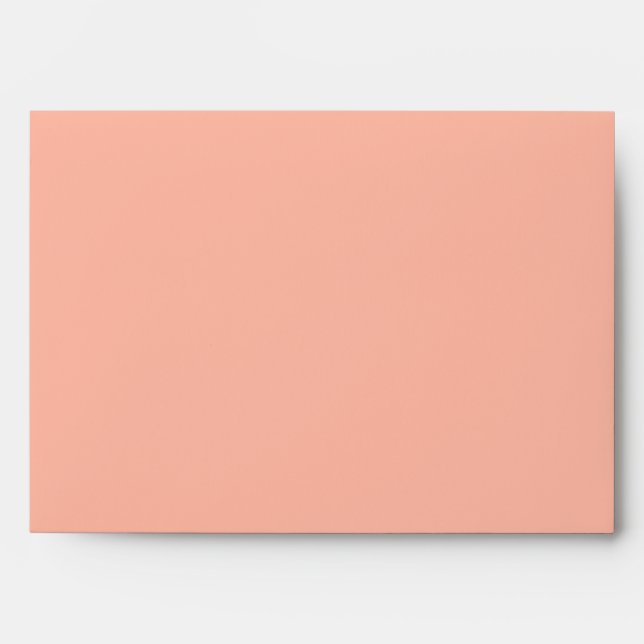Salmon Coral Accent Colour Ready to Customize Envelope (Front)
