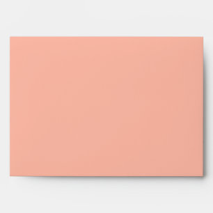 Salmon Coral Accent Colour Ready to Customize Envelope