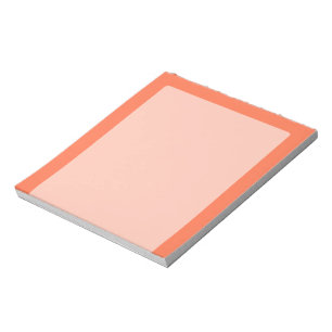 Salmon Coral Colour Decor Ready to Customize Notepad