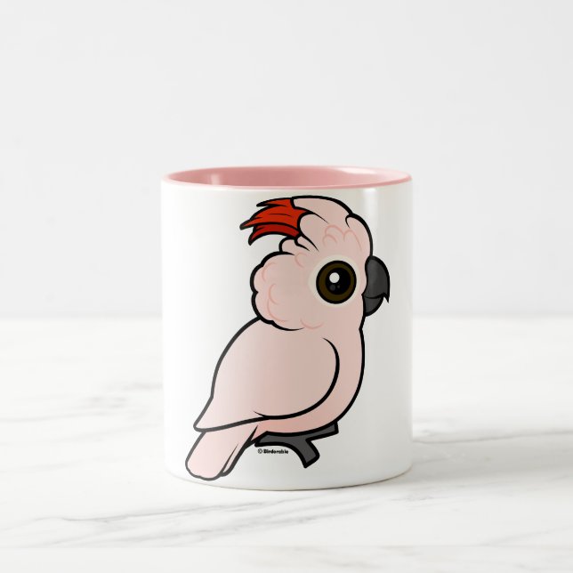 Salmon-crested Cockatoo Two-Tone Coffee Mug (Center)