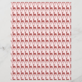 Salmon Deer Pattern Background