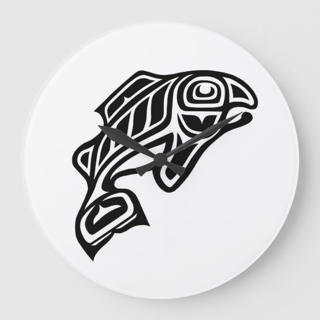 Salmon Design Clock (Front)