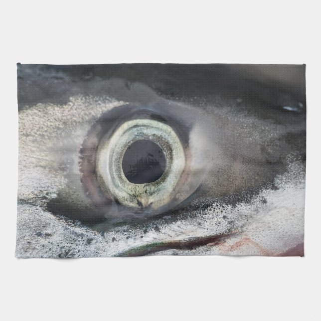 Salmon Eye Kitchen Towel (Horizontal)