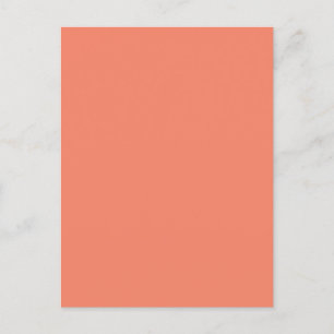 Salmon #F38367, Pink Daisy Holiday Postcard