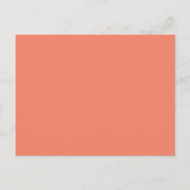 Salmon #F38367, Pink Daisy Postcard (Front)