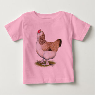 Salmon Faverolle Hen Baby T-Shirt