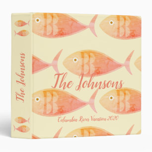 Salmon Fish Group Binder