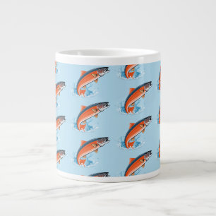 Salmon fish large coffee mug