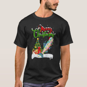 Salmon Fish  Xmas Decorations Santa Salmon Christm T-Shirt