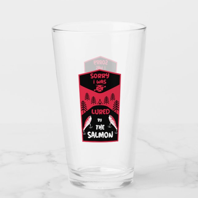 Salmon Fishing Canada Glass (Front)