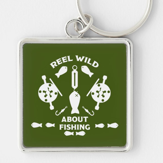 Salmon fishing Canada Keychain (Front)