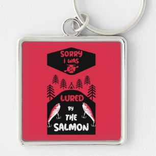 Salmon Fishing Canada Keychain
