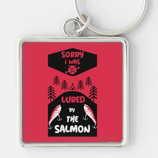 Salmon Fishing Canada Keychain (Front)