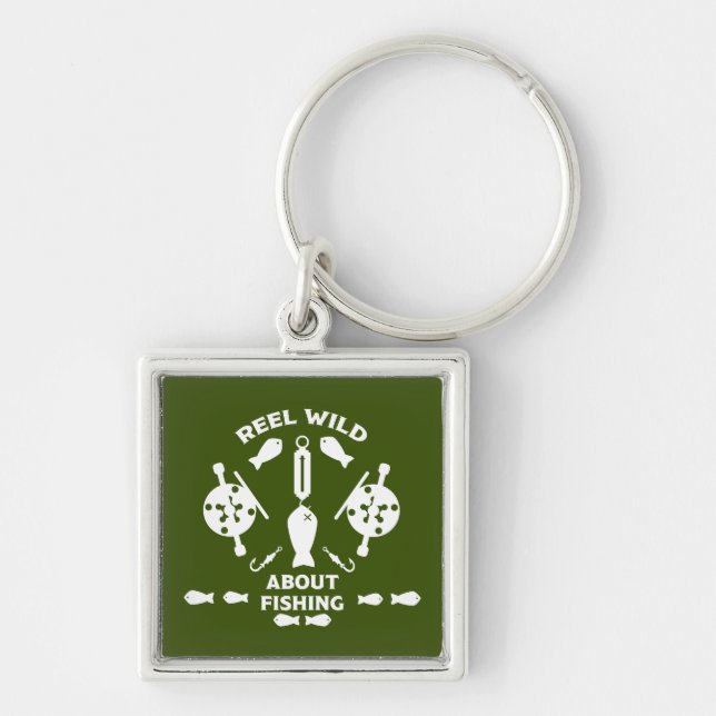 Salmon fishing Canada Keychain (Front)