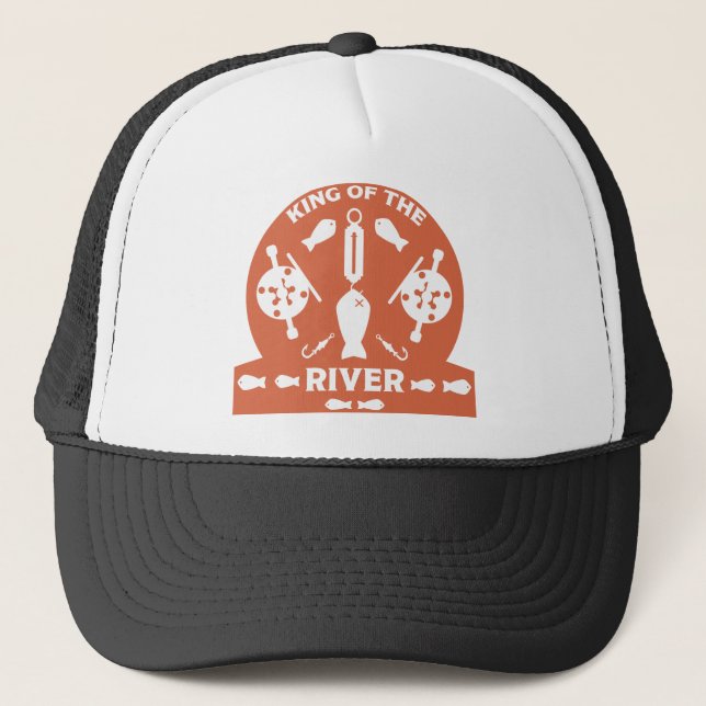 Salmon fishing Canada Trucker Hat (Front)