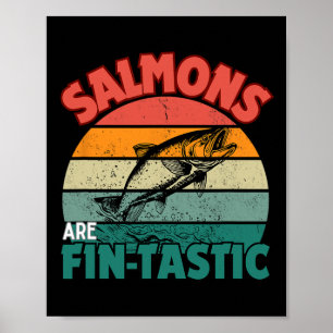 Salmon Fishing Shirt Fisherman Fish Fishing Salmon Poster