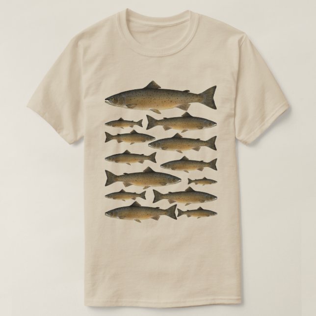 Salmon Fishing T-Shirt (Design Front)