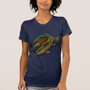 Salmon Fishing Women's Fisherman Shirts Gifts
