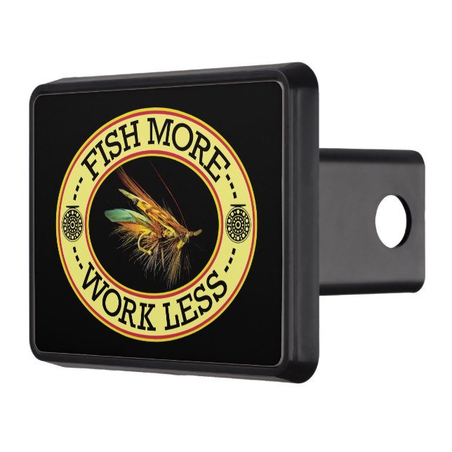 Salmon Fly Fishing Trailer Hitch Cover (Left)