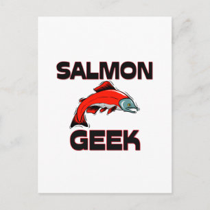 Salmon Geek Postcard