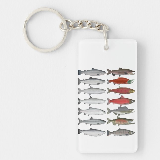 Salmon Group Keychain (Front)