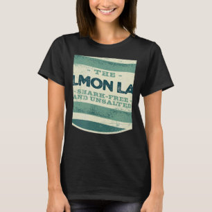 Salmon Lake Shark Free and Unsalted Camping Alaska T-Shirt