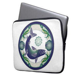 Salmon laptop sleeve