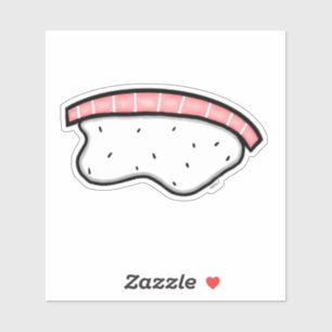 Salmon Nigiri Sushi Custom Cut Vinyl Sticker